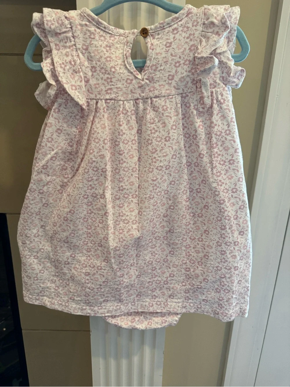 Vineyard Vines Girls' Pink Floral Ruffle Cotton Dress